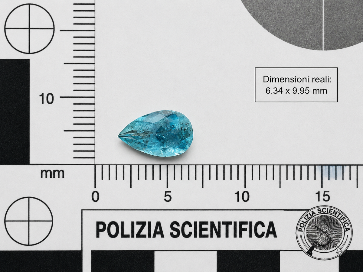 Acquamarina Naturale Goccia 1.60ct – Pietra Preziosa per Gioielleria