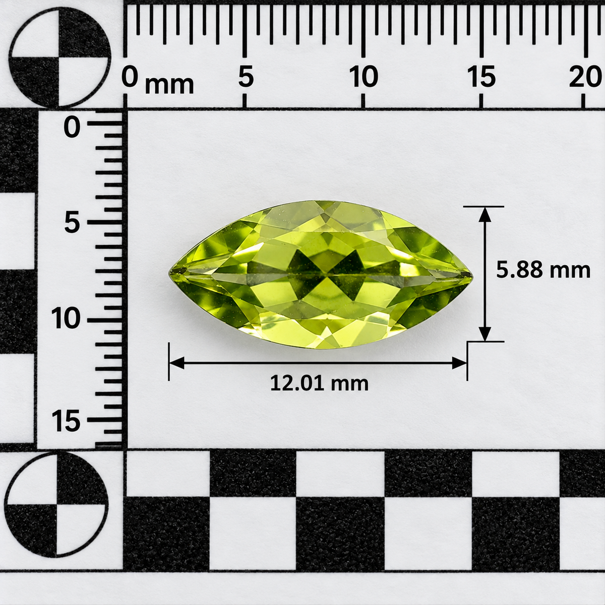 Peridot Naturale Marquise 1.80ct – Pietra Preziosa Verde per Gioielleria