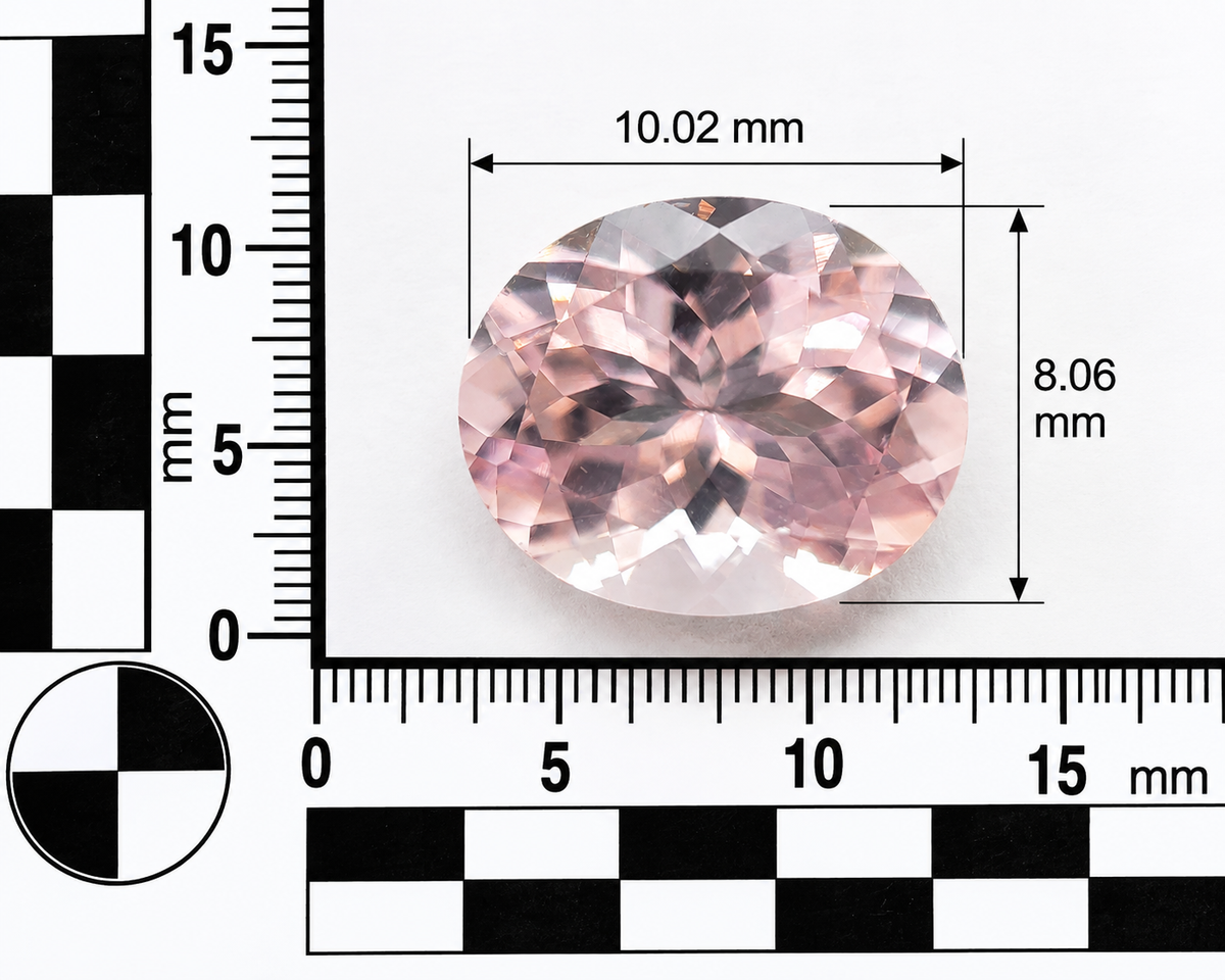 Morganite Naturale Ovale 2.70ct – Pietra Preziosa Rosa per Gioielleria