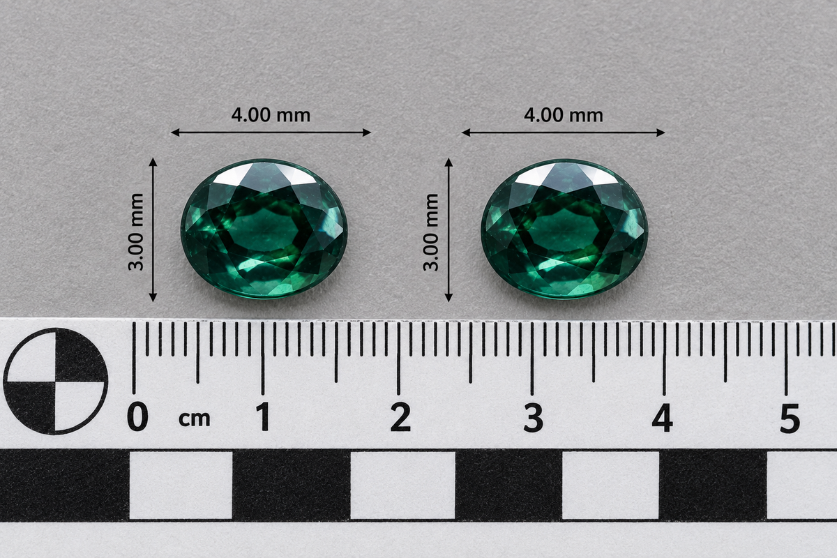 Zaffiro Verde Naturale Ovali 0.80ct – Pietra Preziosa per Alta Gioielleria