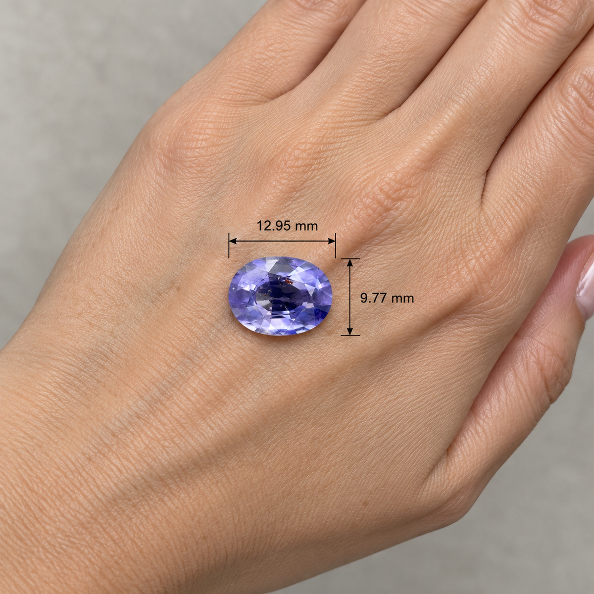 Iolite Naturale Ovale 5.45ct – Gemma Viola Pleocroica per Alta Gioielleria