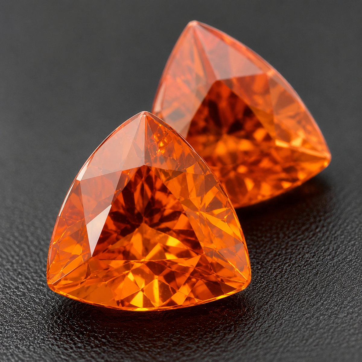 Spessartite Naturale Trillion 1.40ct – Granato Arancio per Alta Gioielleria
