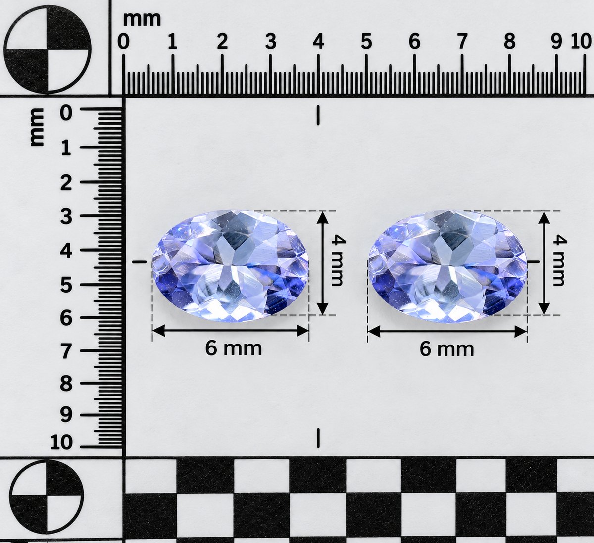 Tanzanite Naturale Unheat Ovali 1.60ct – Gemma Non Trattata per Gioielleria