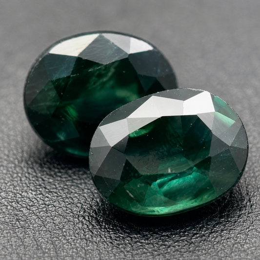 Zaffiro Verde Naturale Ovali 0.80ct – Pietra Preziosa per Alta Gioielleria