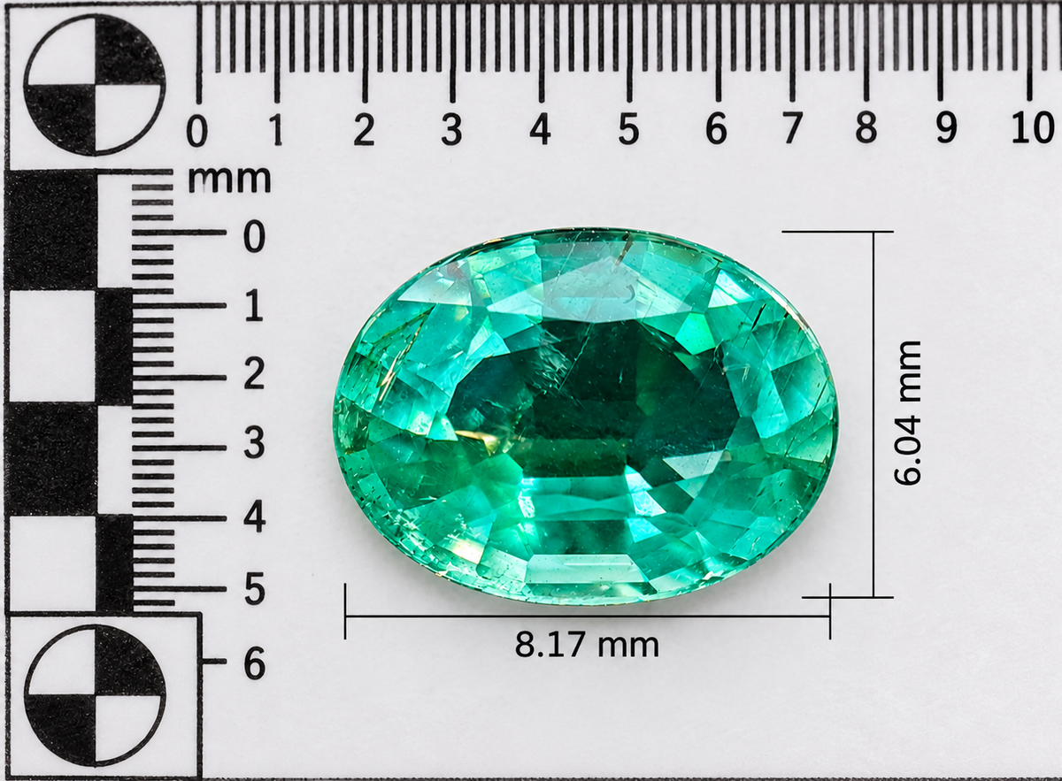 Smeraldo Naturale Ovale 1.20ct - Pietra Preziosa per Gioielleria