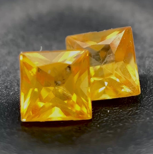 Zaffiro Giallo Naturale Carrè 0.35ct – Pietra Preziosa per Alta Gioielleria