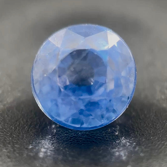 Zaffiro Blu Naturale Tondo 0.65ct – Pietra Preziosa per Alta Gioielleria