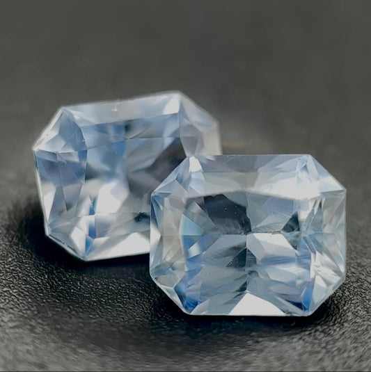 Zaffiro Ceylon Naturale Non Trattato Ottagoni 1.70ct – Pietra Preziosa per Alta Gioielleria