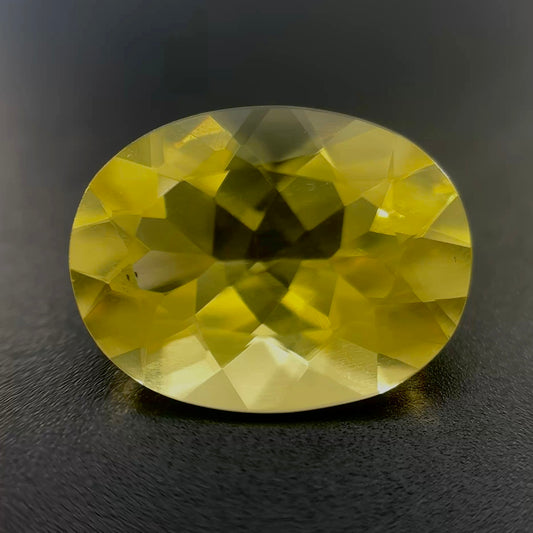 Quarzo Lemon Naturale Ovale 7.00ct – Pietra Semipreziosa Giallo Limone per Gioielleria