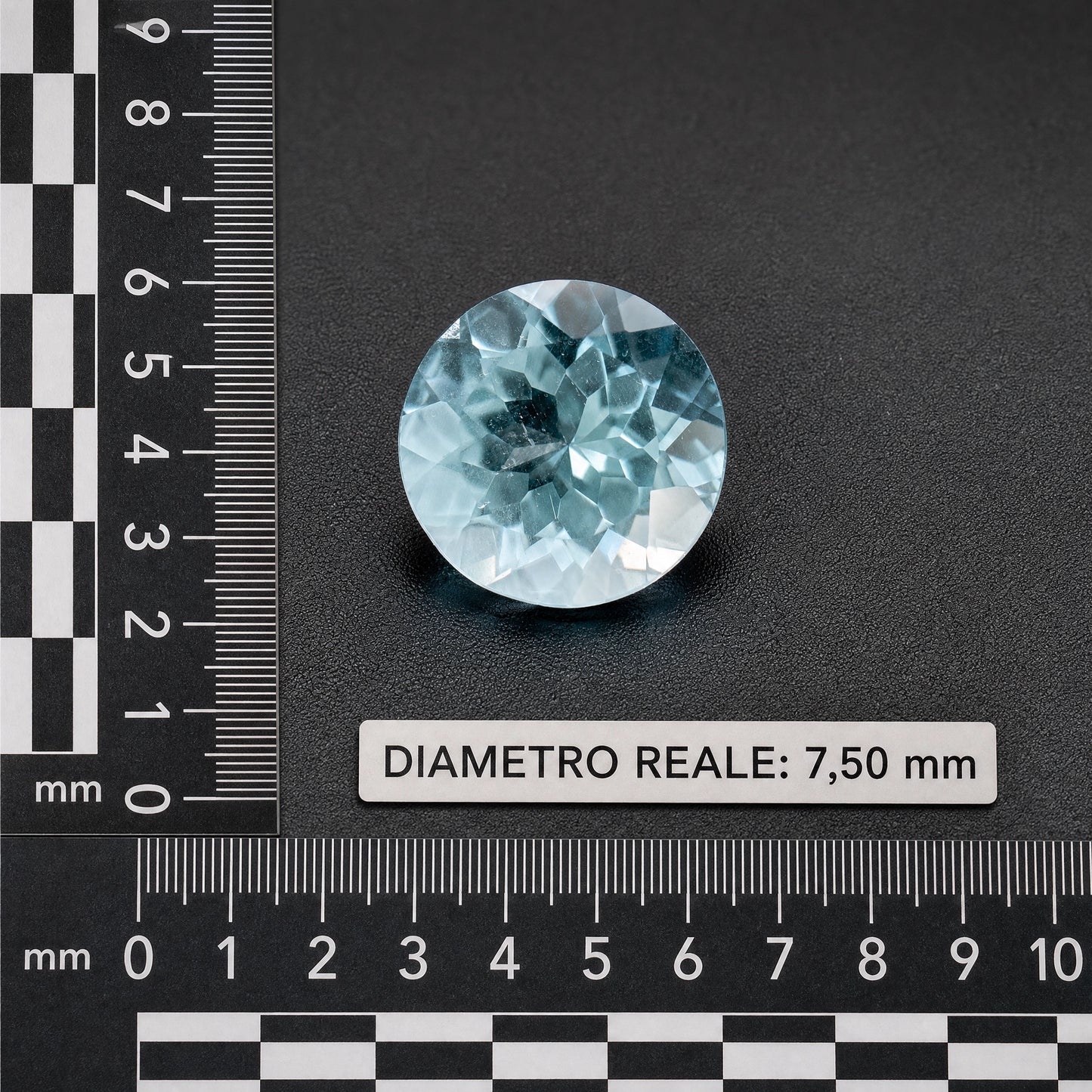 Acquamarina Naturale Tondo 1.40ct – Pietra Preziosa per Gioielleria