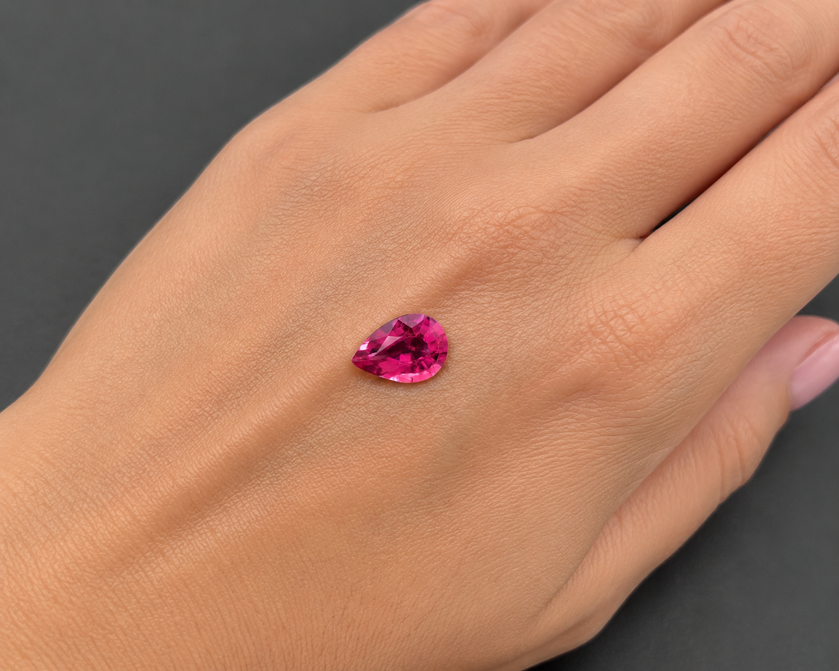 Tormalina Rosa Goccia 1.00ct – Pietra Preziosa per Gioielleria