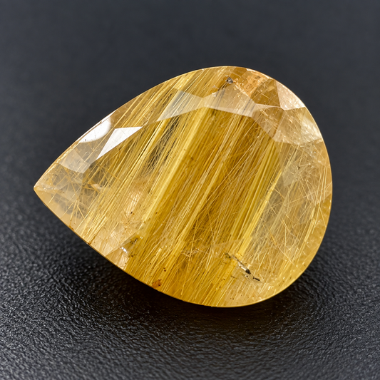 Quarzo Rutilato Naturale Tondo 10.00ct – Pietra Semipreziosa per Gioielleria