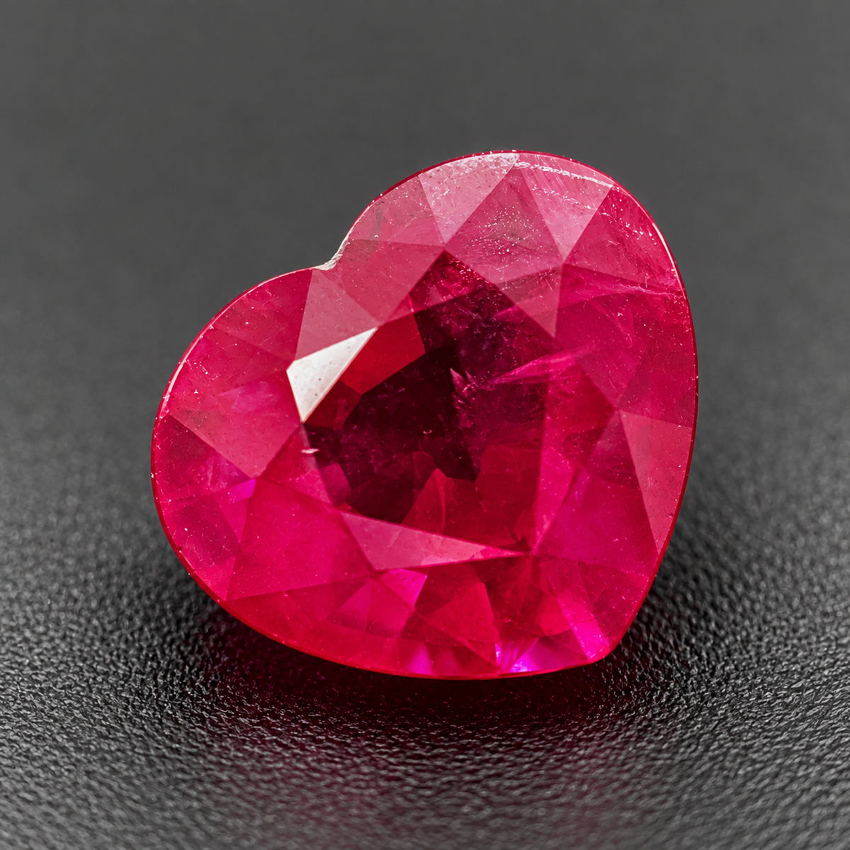 Rubino Naturale Cuore 0.75ct – Pietra Preziosa di Alta Qualità
