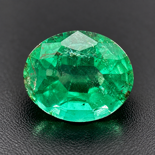 Smeraldo Naturale Ovale 0.55ct - Pietra Preziosa per Gioielleria