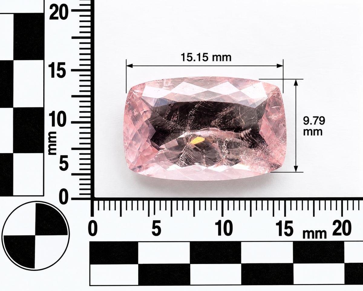 Morganite Naturale Cushion 6.25ct – Pietra Preziosa Rosa per Alta Gioielleria