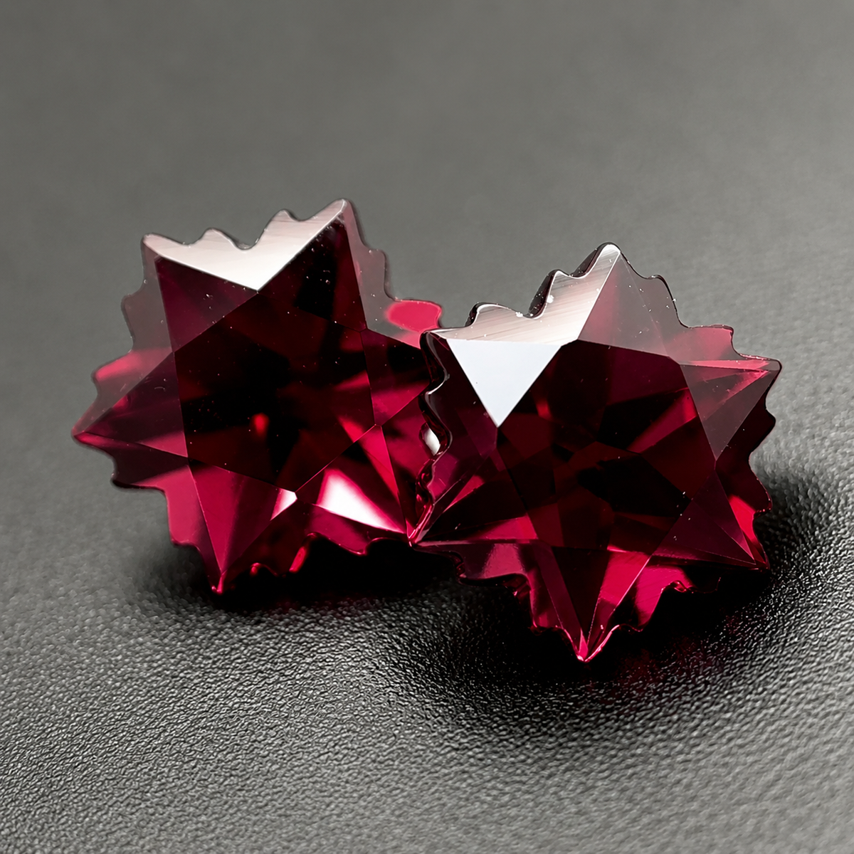 Rodolite Naturale Stars 3.00ct – Granato Porpora Taglio Stella per Gioielleria