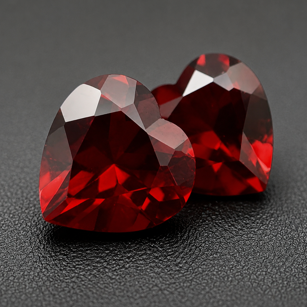 Granato Naturale Cuori 1.80ct – Pietra Preziosa Rossa per Gioielleria