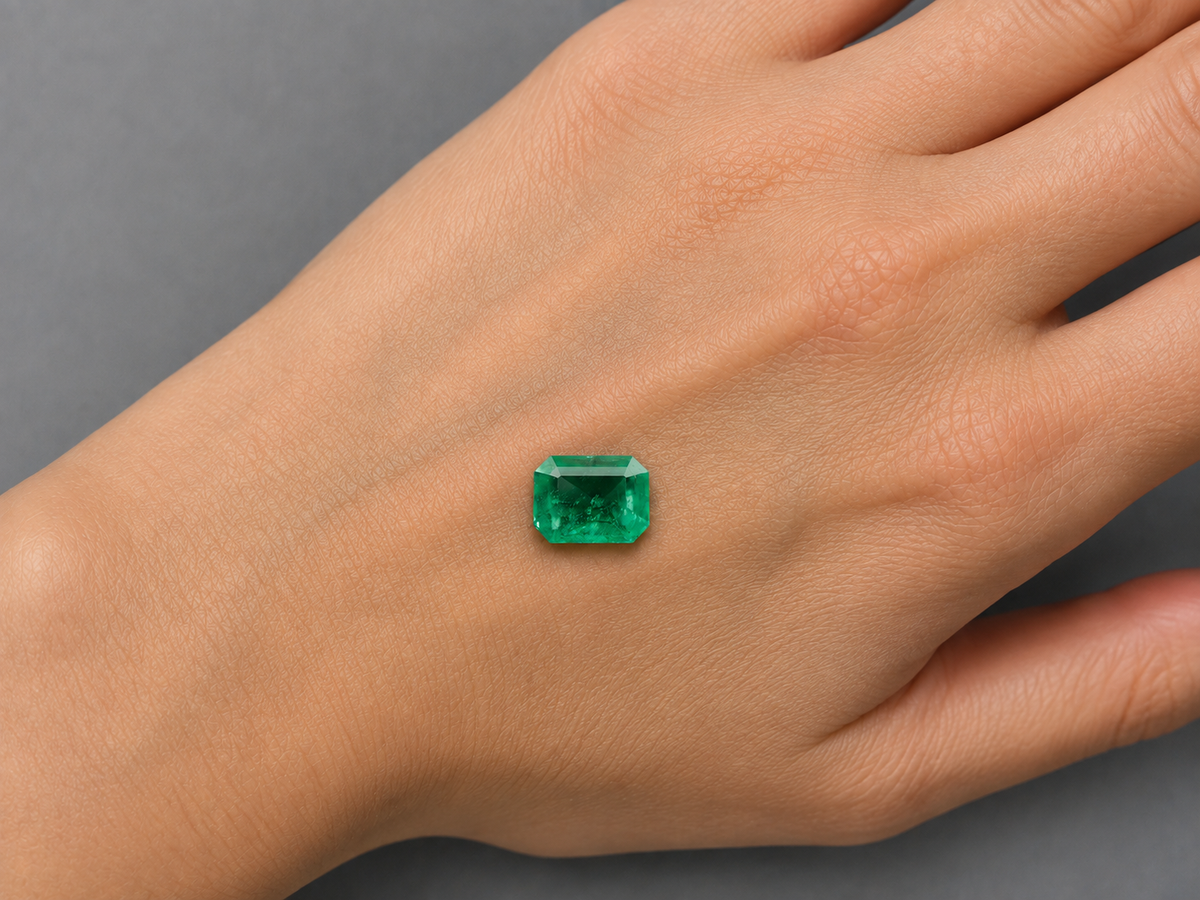 Smeraldo Naturale Ottagono 1.55ct - Pietra Preziosa per Gioelleria
