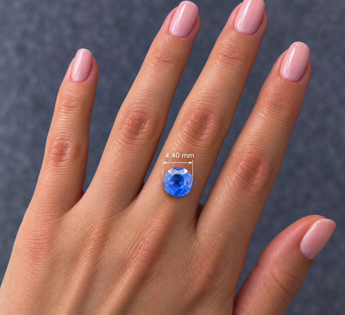 Zaffiro Blu Naturale Tondo 0.65ct – Pietra Preziosa per Alta Gioielleria