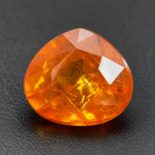 Spessartite Naturale Goccia 1.80ct – Granato Arancio per Alta Gioielleria