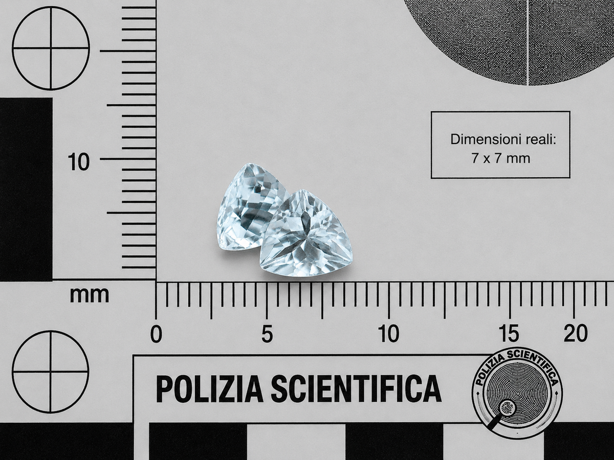 Acquamarina Naturale Trillion 2.15ct – Pietra Preziosa per Gioielleria
