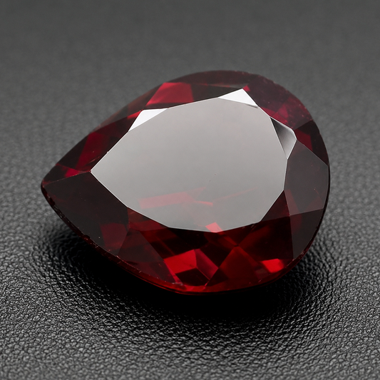 Granato Naturale Goccia 1.60ct – Pietra Preziosa Rossa per Gioielleria