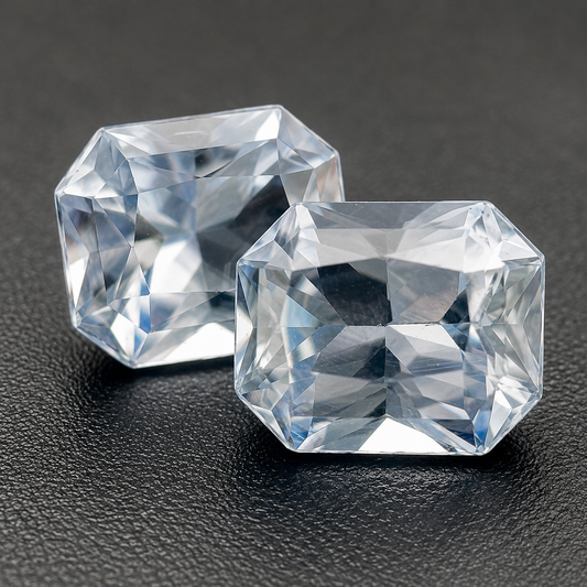 Zaffiro Ceylon Naturale Non Trattato Ottagoni 1.70ct – Pietra Preziosa per Alta Gioielleria