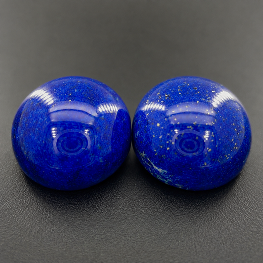 Lapislazzuli Naturale Tondi Cabochon 10.95ct - Pietra Semipreziosa per Gioielleria
