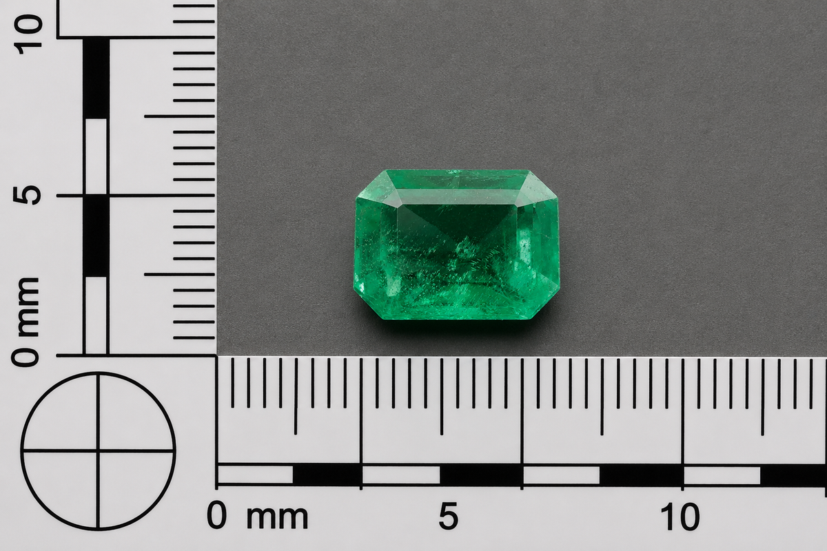 Smeraldo Naturale Ottagono 1.55ct - Pietra Preziosa per Gioelleria