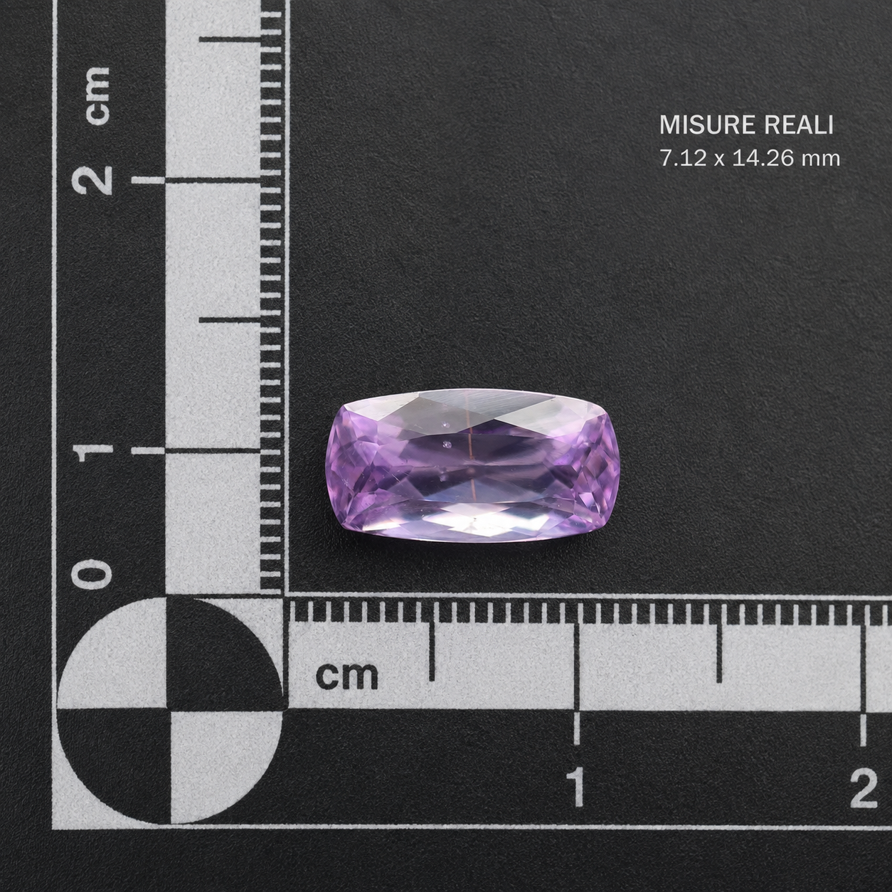 Kunzite Naturale Cushion 5.35ct Rosa-Lilla per Alta Gioielleria