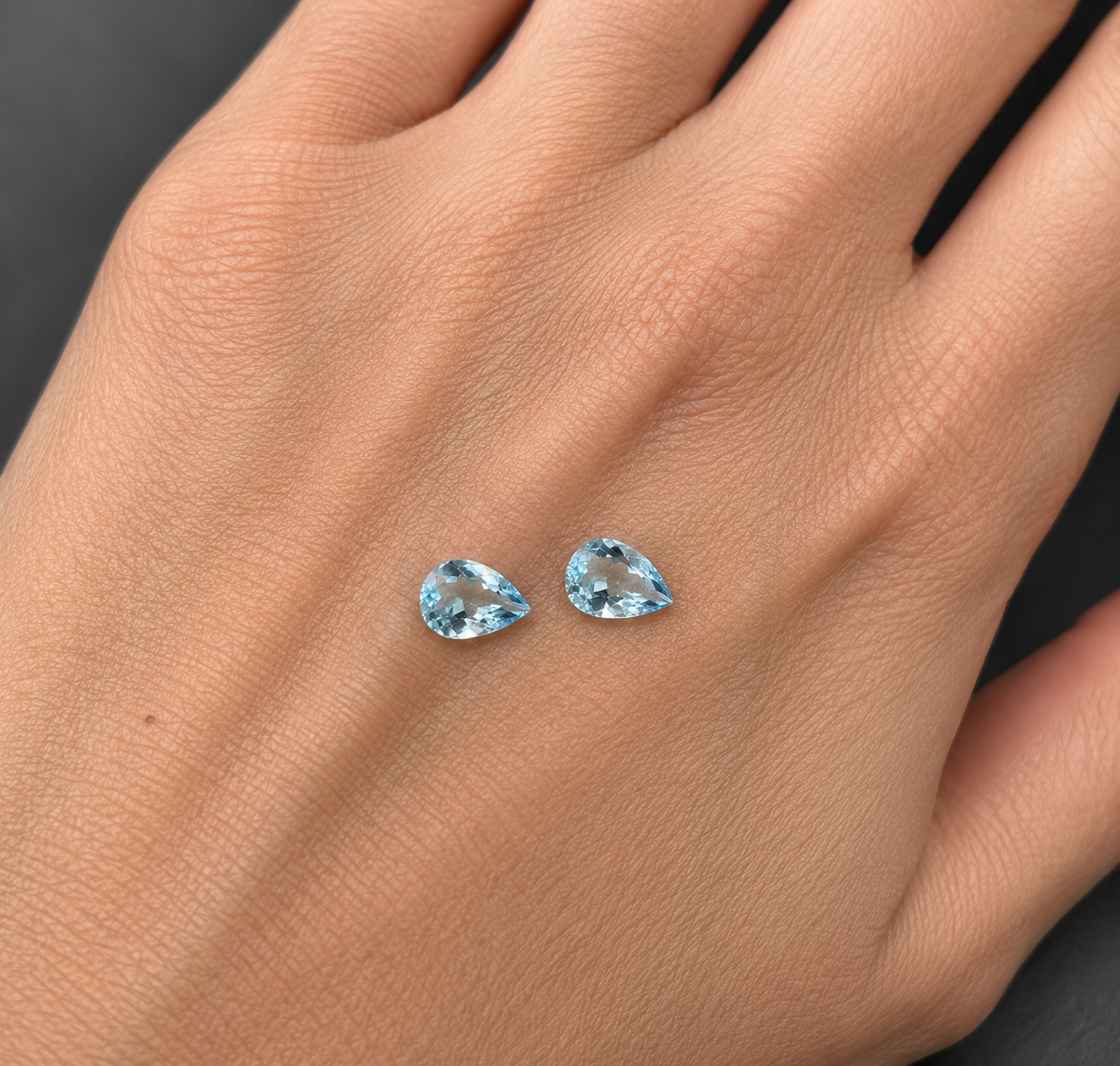 Acquamarina Naturale Gocce 1.80ct – Pietra Preziosa per Gioielleria