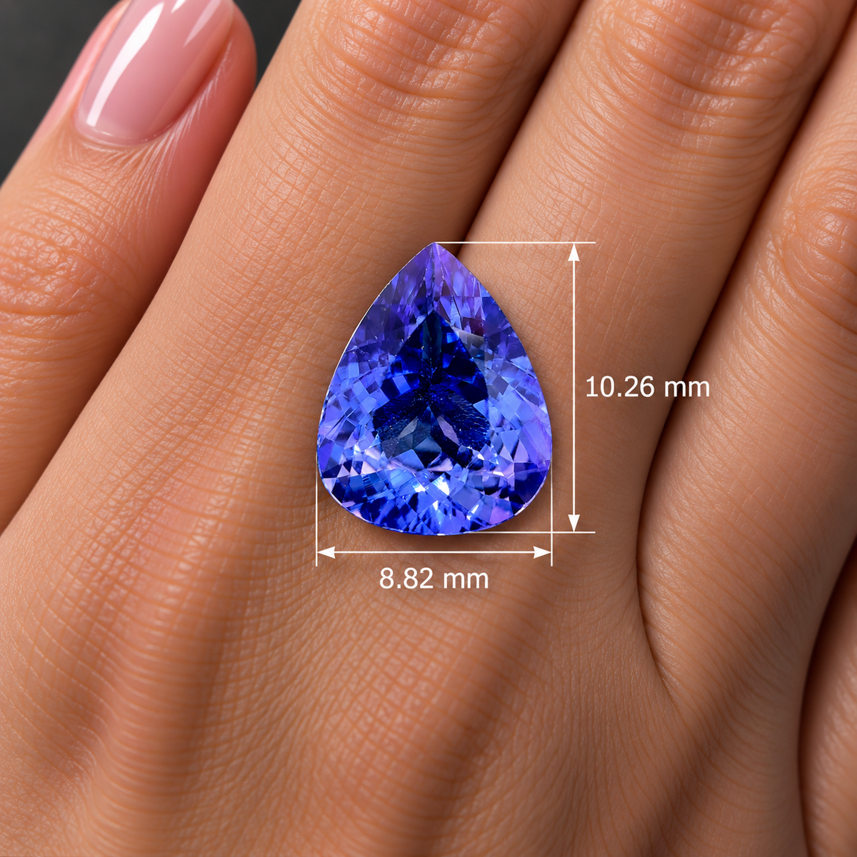 Tanzanite Naturale Goccia 2.70ct – Gemma Rara Viola per Alta Gioielleria