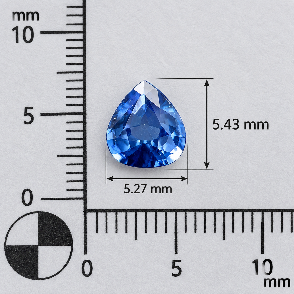 Zaffiro Blu Naturale Goccia 0.65ct – Pietra Preziosa per Alta Gioielleria