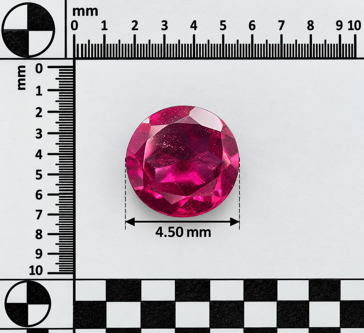 Spinello Rosso Naturale Tondo 0.60ct – Gemma Rara per Alta Gioielleria