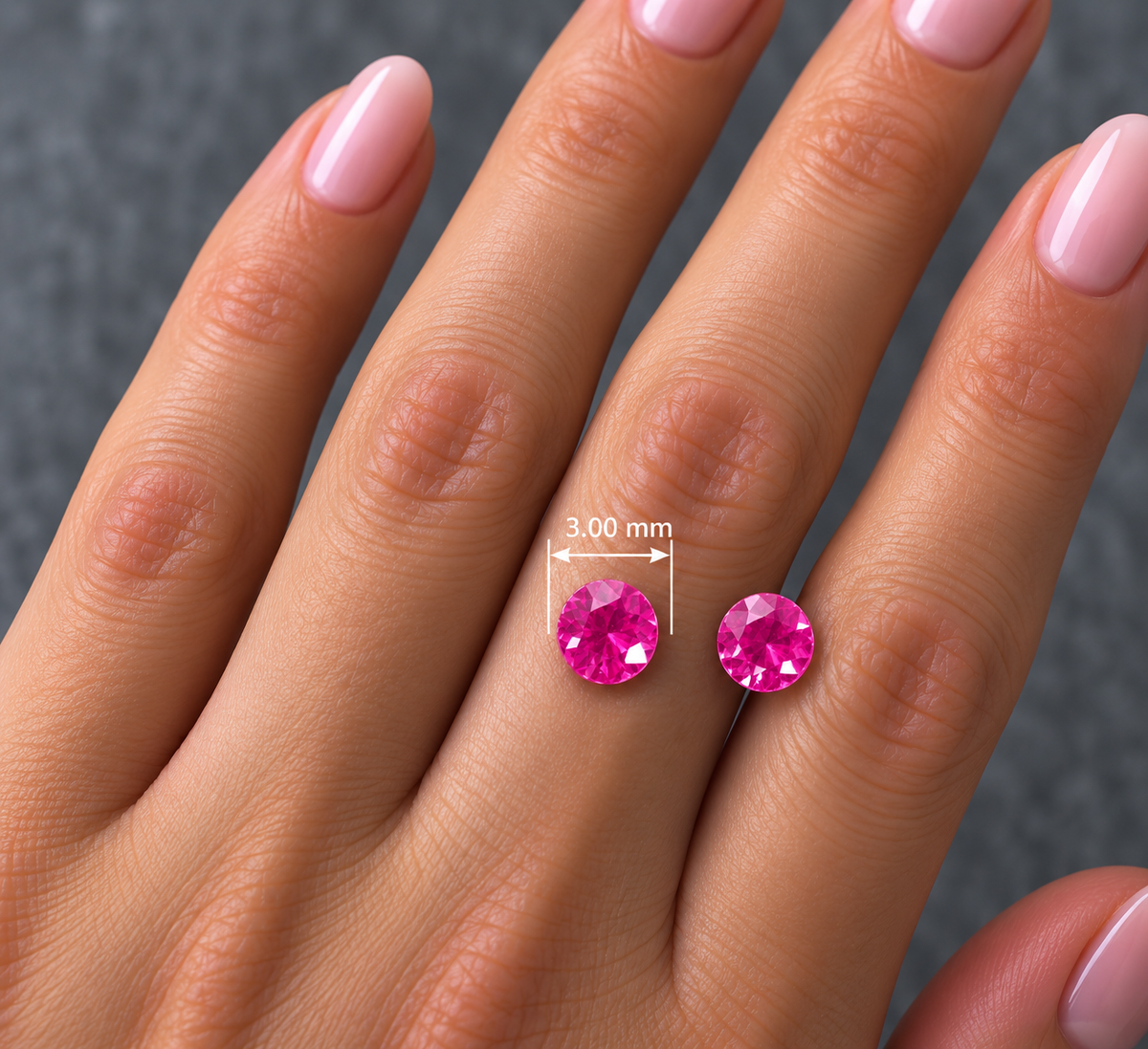 Zaffiro Hot Pink Naturale Tondi 0.40ct – Pietra Preziosa per Alta Gioielleria