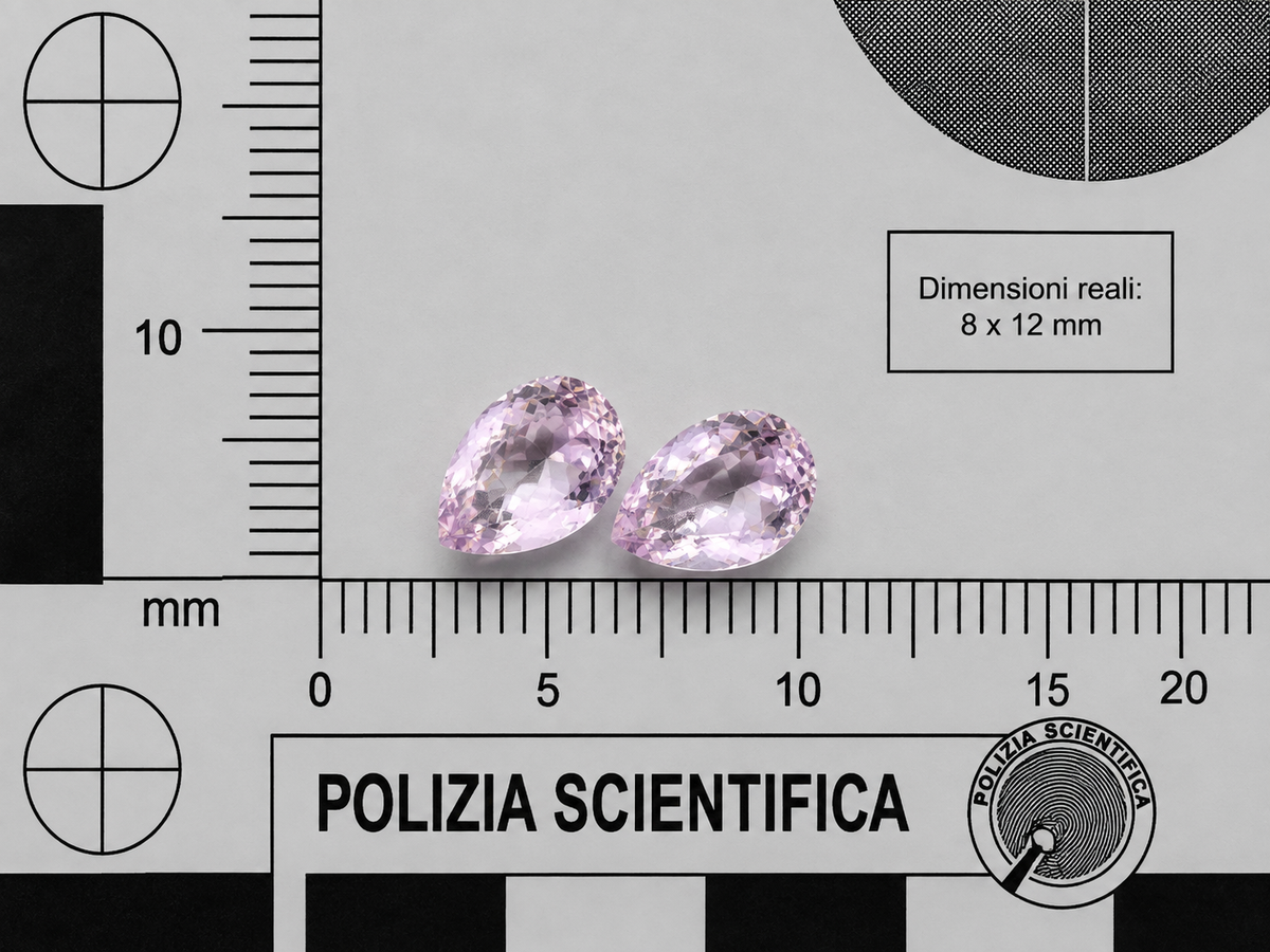 Ametista Rosa Naturale Gocce 5.25ct – Pietra Preziosa per Gioielleria