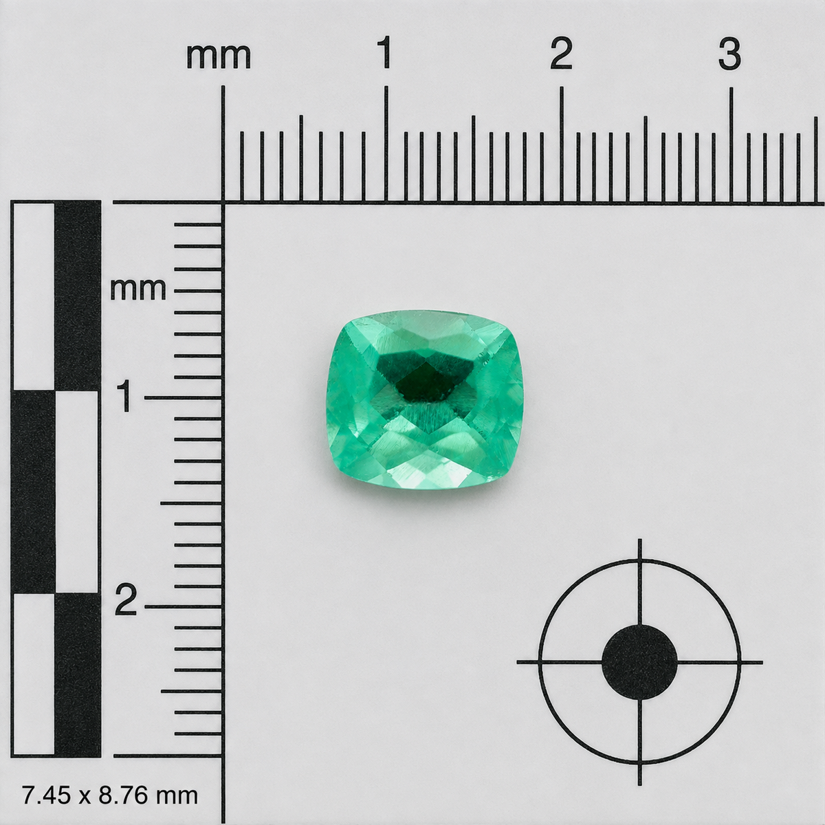 Apatite Naturale Cushion 2.25ct – Pietra Preziosa Verde-Azzurro per Gioielleria
