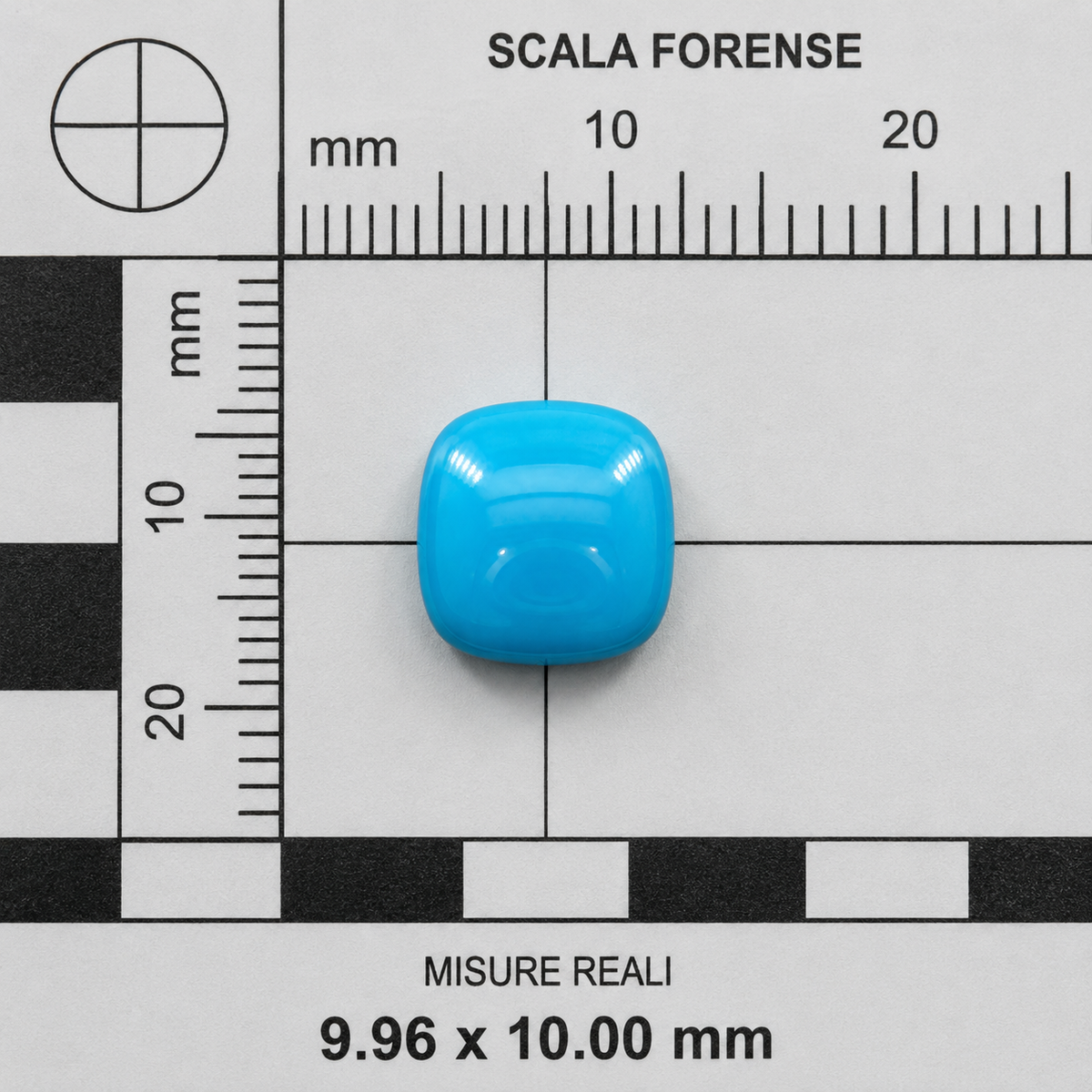 Turchese Naturale Cushion Cabochon 3.60ct – Pietra Semipreziosa per Gioielleria