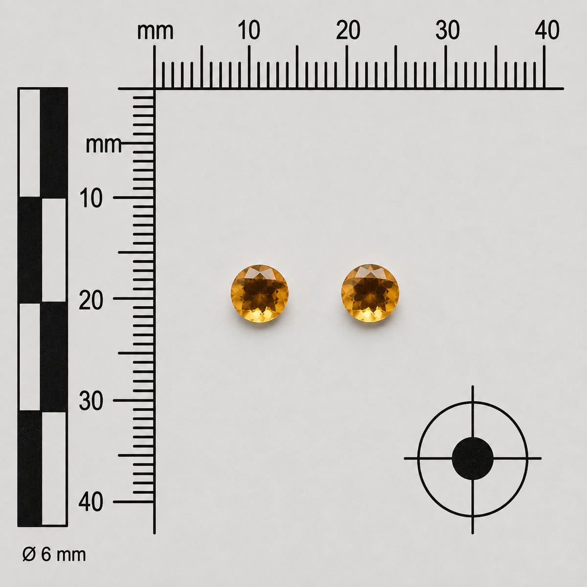 Citrino Naturale Tondi 1.70ct – Pietra Preziosa Gialla per Gioielleria