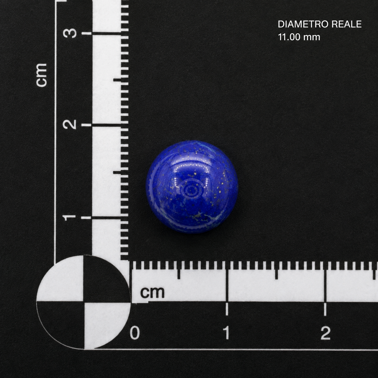Lapislazzuli Naturale Tondi Cabochon 10.95ct - Pietra Semipreziosa per Gioielleria