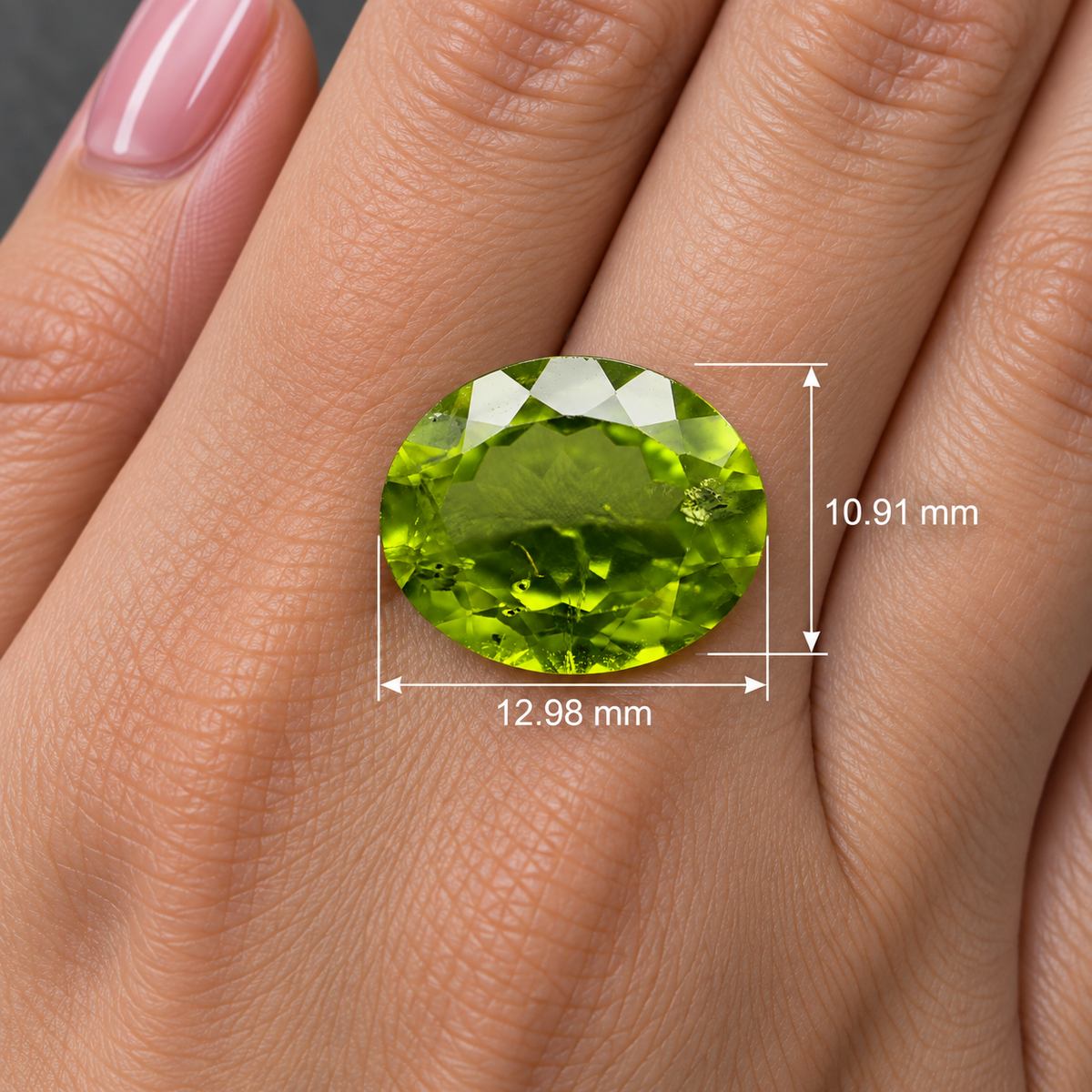 Peridot Naturale Ovale 7.40ct – Pietra Preziosa Verde per Alta Gioielleria