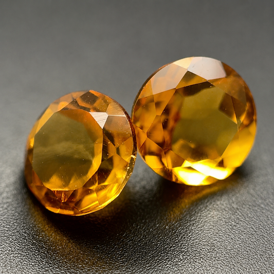 Citrino Naturale Tondi 1.70ct – Pietra Preziosa Gialla per Gioielleria