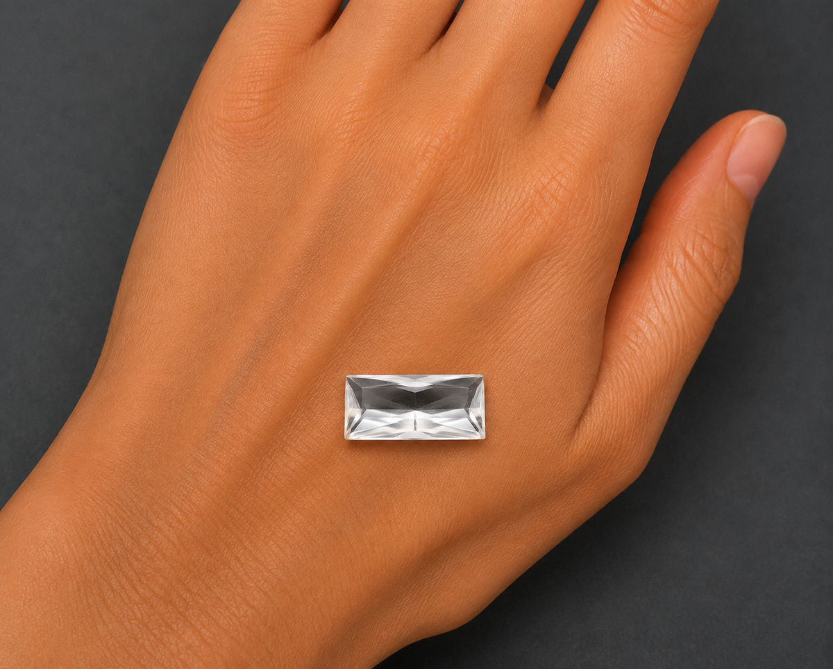 Quarzo Ialino Naturale Baguette 10.05ct – Pietra Semipreziosa per Gioielleria