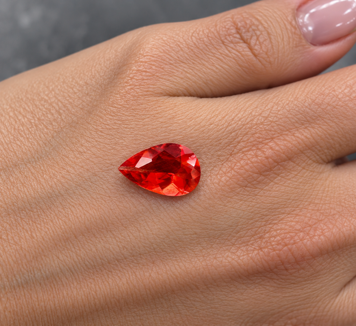 Andesina Naturale Goccia 1.00ct – Pietra Preziosa Rara per Gioielleria