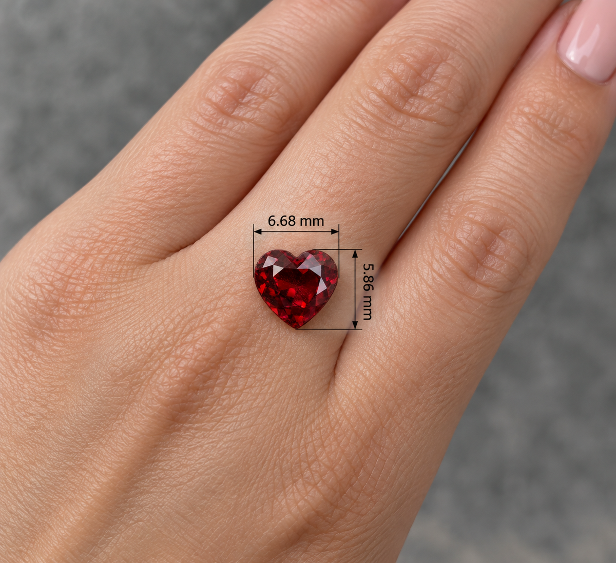 Spessartite Naturale Cuore 1.05ct – Granato Arancio per Alta Gioielleria