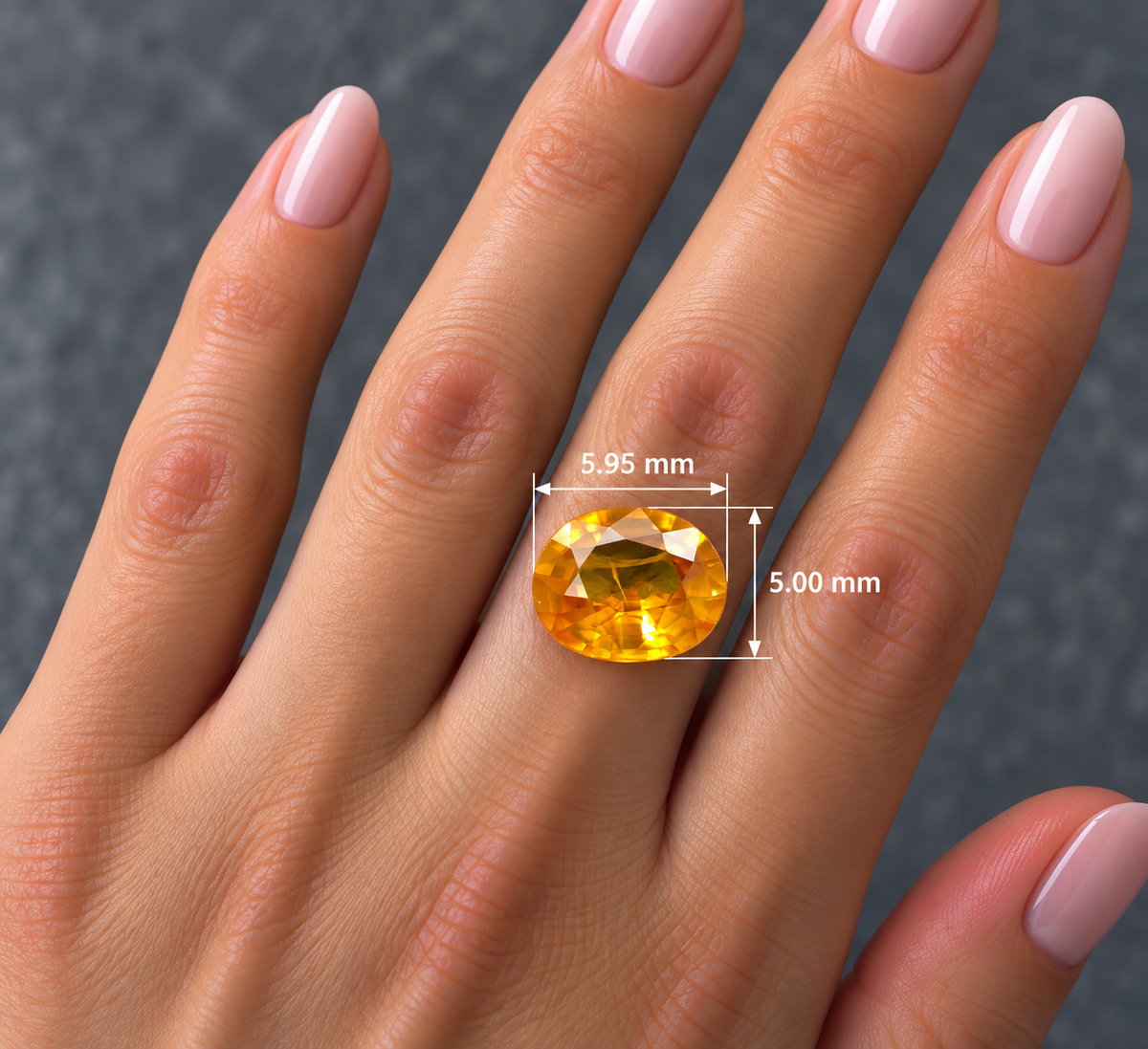Zaffiro Giallo Naturale Ovale 0.80ct – Pietra Preziosa per Alta Gioielleria