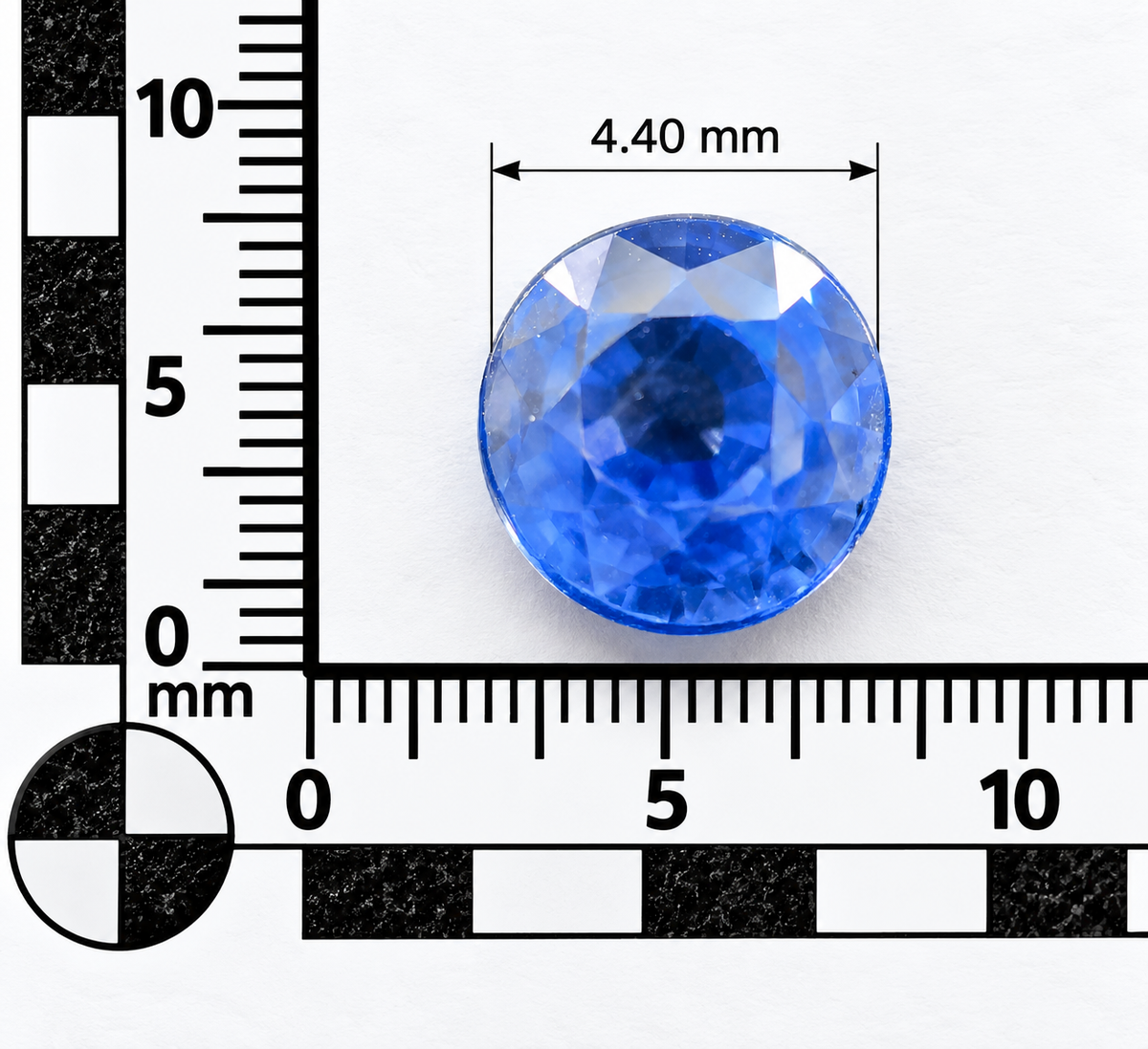 Zaffiro Blu Naturale Tondo 0.65ct – Pietra Preziosa per Alta Gioielleria