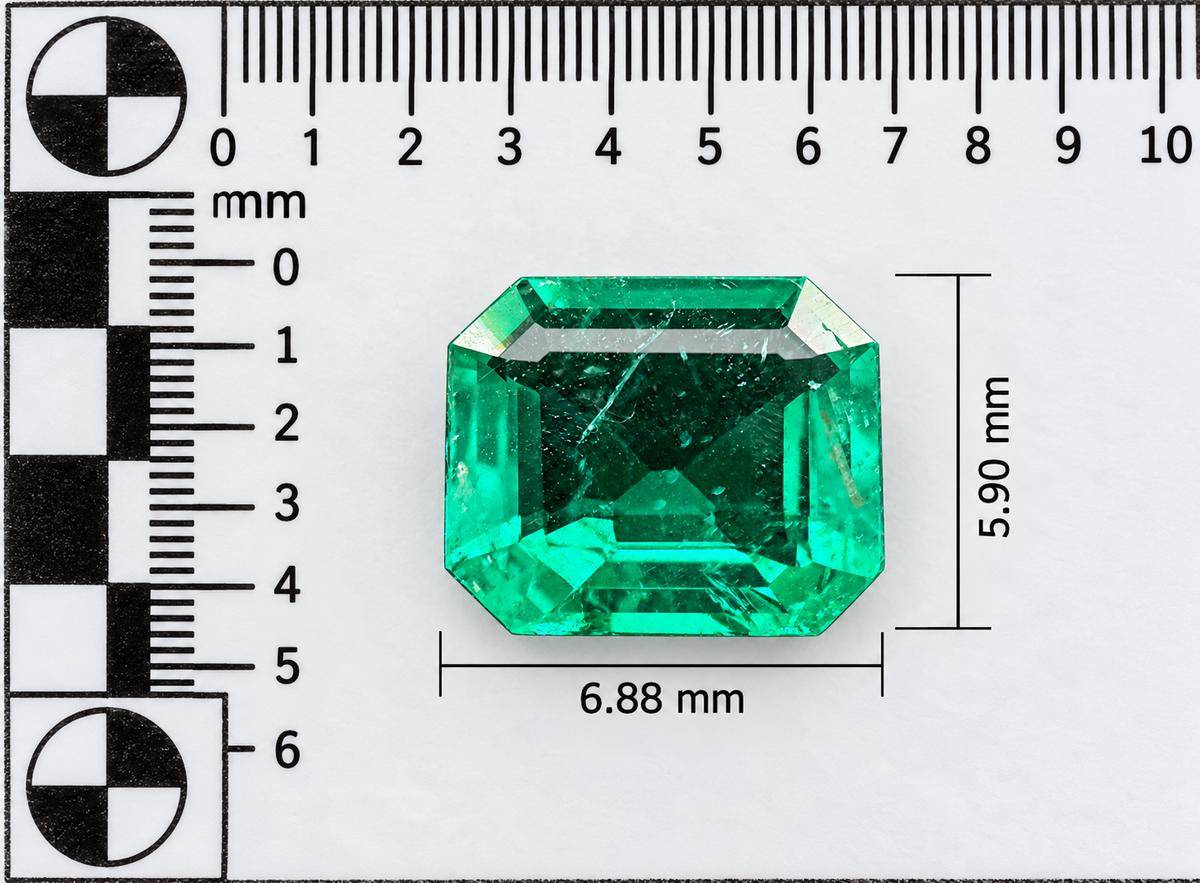 Smeraldo Naturale Ottagono 1.05ct - Pietra Preziosa per Gioielleria