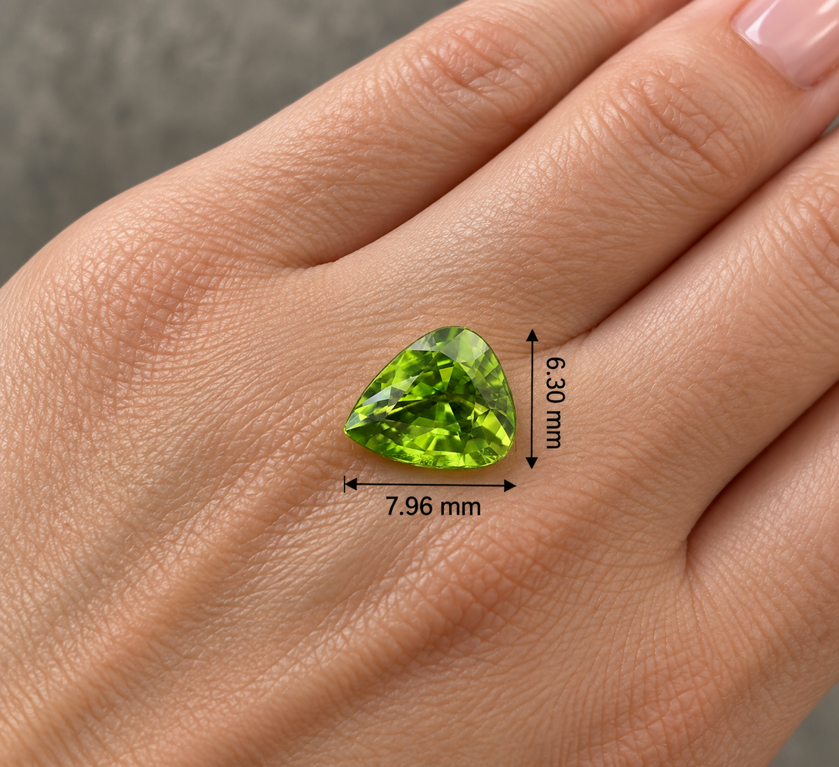 Zaffiro Verde Naturale Goccia 1.50ct – Pietra Preziosa per Alta Gioielleria