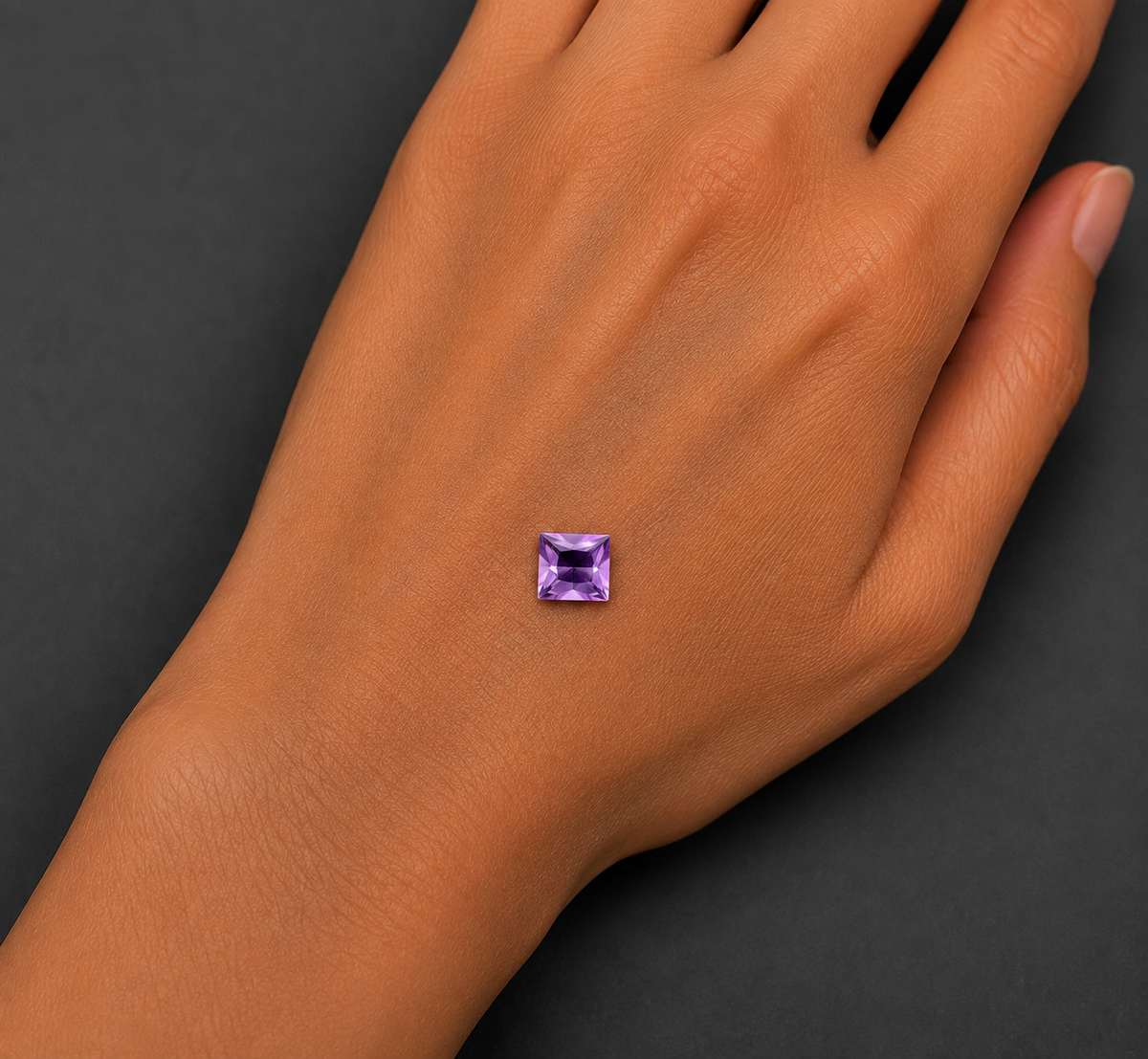 Ametista Naturale Carrè 2.90ct – Pietra Preziosa Viola per Alta Gioielleria